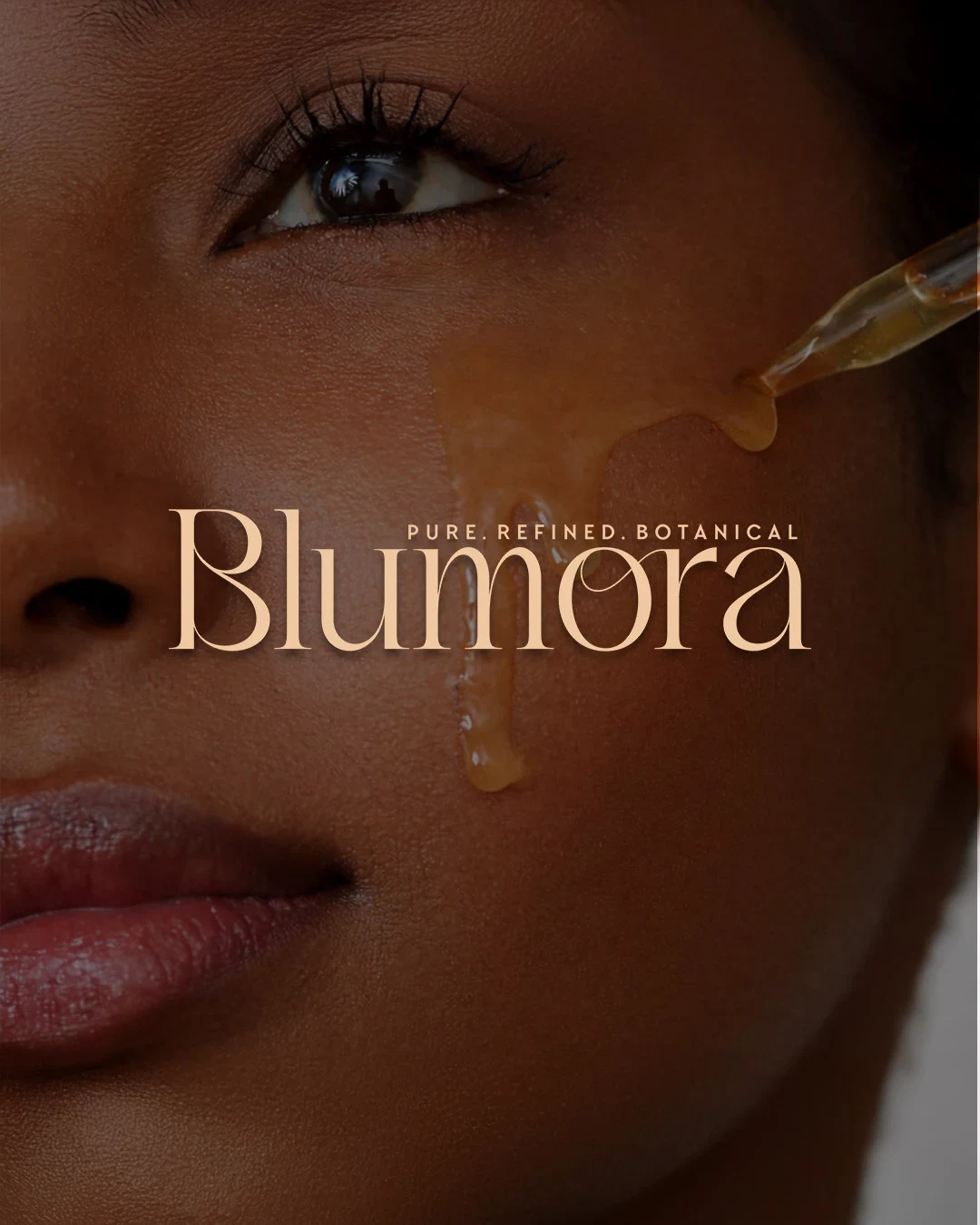 Luxury skincare brand logo design service for Blumora