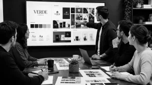 Brand identity design cost meeting with creative branding team in Australia.